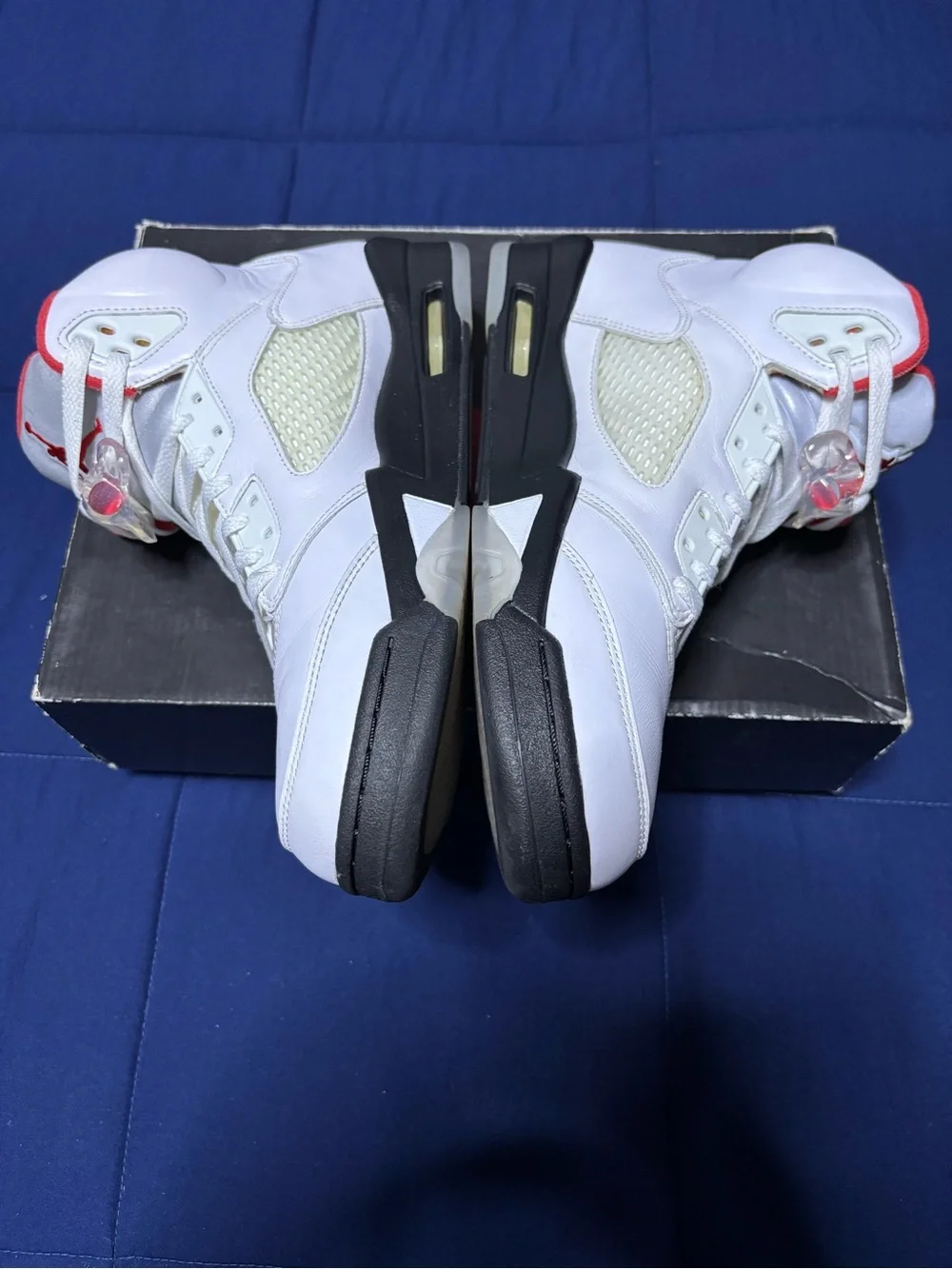 Jordan 5 Retro White Fire Red 2020 Size 10.5